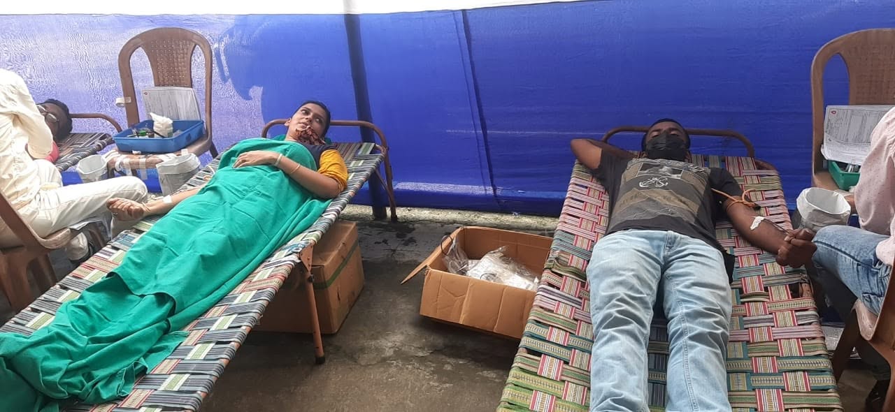 Blood donation camp organised by Netaji Fan Club
